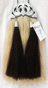 Vestido Escocés Kilt Original Largo Pelo de Caballo Esporrano Plateado Cromo Cantle y Borla - Imagen 1 de 12