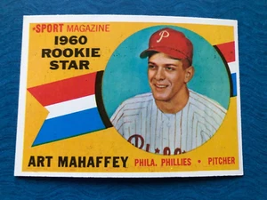 1960 TOPPS BASEBALL SPORT MAGAZINE ROOKIE STAR ART MAHAFFEY #138 (NM) - Picture 1 of 2