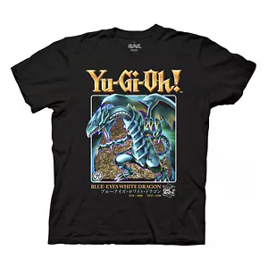 Yu-Gi-Oh! Camiseta Duel Blue-Eyes White Dragon 25 Aniversario Adulto Licencia - Imagen 1 de 2