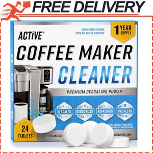 Coffee Machine Cleaner Descaler Tablets Descaling & Cleaning Tabs, 24ct - Picture 1 of 9