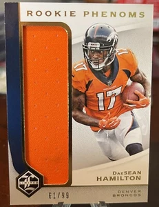 DESEAN HAMILTON 2018 LIMITED " ROOKIE PHENOMS " JUMBO JERSEY ROOKIE /99 🔥 - Bild 1 von 2