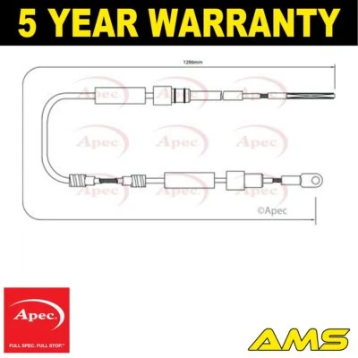 Fits BMW Z3 1997-2003 2.0 2.2 2.8 3.0 3.2 Hand Brake Cable Rear Apec - Image 1 of 2