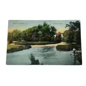 Postal Owasco Creek Port Byron Nueva York c1909 Vintage A534 - Imagen 1 de 2