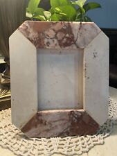 Tessellated Pink Marble picture frame from the 1970-80s  Outer 9 x 7 3/4