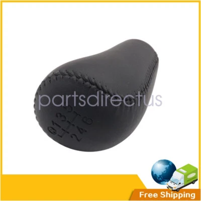 6 speed Leather Gear Shift Knob Black For Toyota Tacoma 2005-2015 - Imagem 1 de 4