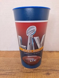 2021 NFL Tampa Bay SUPERBOWL 55 LV 32oz Beer Cup - Official Game Issued BPA Free - Picture 1 of 4