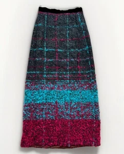 Vintage 1960s Countess Ebba Von Eckermann Hand Loomed Wool Maxi Skirt Rare Long - Picture 1 of 8