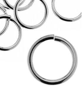 ONE STRONG HEAVY CHUNKY STERLING SILVER OPEN JUMP RING, 1.5 MM WIRE, 12.5 MM - Picture 1 of 1