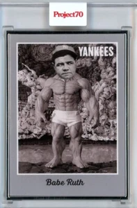 2021 TOPPS PROJECT 70 BABE RUTH BY RON ENGLISH AP 05/51 SILVER FRAME #107 - Picture 1 of 2