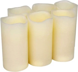 Flickering Flameless Candles Battery Operated Real Wax Pillar Candles LED Candle - Picture 1 of 7