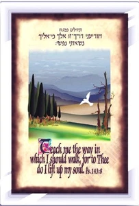Menorah Magnet - Teach Me the Way.. - FMG419 IDEAL SCHOOL GIFT ITEM - Picture 1 of 1