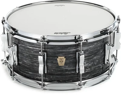 Малый барабан Ludwig Classic из клена - 6,5 дюйма x 14 дюймов винтажный Black Oyster - Изображение 1 из 4