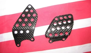 MH Carbon Fersenschutz Fußrasten Passend für Honda CBR1000 RR Fireblade SC57 - Picture 1 of 1