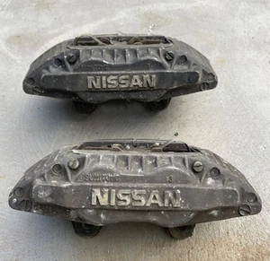 Skyline R32 GTST Turbo Front Brake Calipers 4 Piston OEM JDM 180SX Silvia S13 - Picture 1 of 7