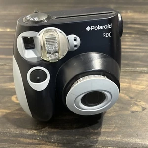 Polaroid 300 analoge Sofortbildkamera schwarz & grau getestet & funktionsfähig - Bild 1 von 7