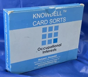 KNOWDELL CARD SORTS OCCUPATIONAL INTERESTS 2010 NEW SEALED IN PACKAGE - Picture 1 of 2