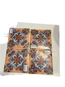 4 Pkgs Of 6 DIY Peel and Stick Wall Backsplash Decals Home Tiles 8 X 8 - Picture 1 of 3