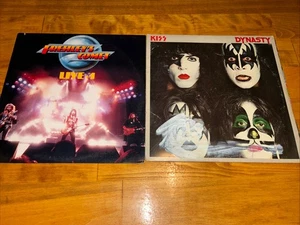 Kiss 2 LP Vinyl Lot Ace Frehley - Frehley’s Comet Live +1 & Dynasty!! G/VG -Rock - Imagen 1 de 4