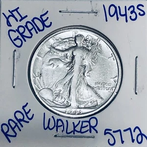 1943 S WALKING LIBERTY SILVER HALF DOLLAR AUTHENTIC U.S. MINT FREE SHIPPING 5772 - Picture 1 of 3