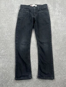 Levi's Youth 511 Slim Pants Jeans Size 8 Reg 24 x 25 Black - Picture 1 of 7
