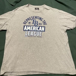 NEW-Tampa Bay Rays 2020 American League Champions T Shirt Mens Size3x - Picture 1 of 2