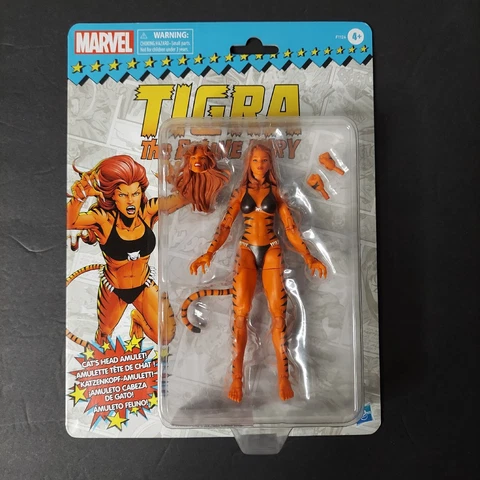 Marvel legends Retro Series Tigra 6 inch West Coast Avengers Cover