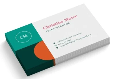INFOWERK Visitenkarten gestalten - 1-seitig - Administrator - direkt personalisieren