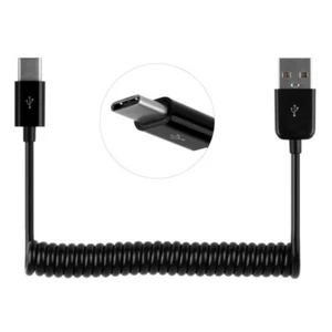 USB 3.1 typ C męski na USB 2.0 ładowarka synchronizacja danych stretch sprężynowy zwinięty kabel - Zdjęcie 1 z 5