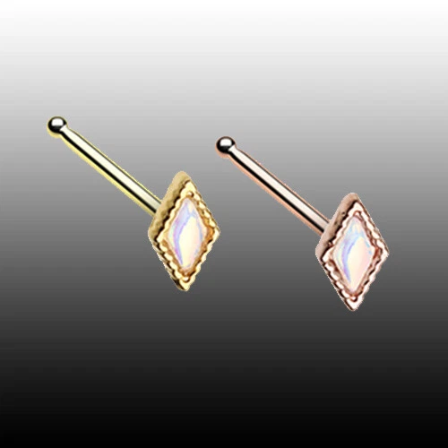 Светящийся бриллиант нос кости гвоздики розового золота сексуальный красивый ювелирных изделий винтажный - Изображение 1 из 1