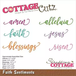 CottageCutz Dies - Faith Sentiments, CC-995 - Picture 1 of 1