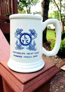 LEATHERLIPS YACHT CLUB, Shawnee Trails, POWELL, OHIO - Vintage Ceramic Mug LYC - Picture 1 of 7