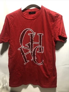Carolina Herrera CH T-Shirt Graphic Print Rot Gr. M - Bild 1 von 8