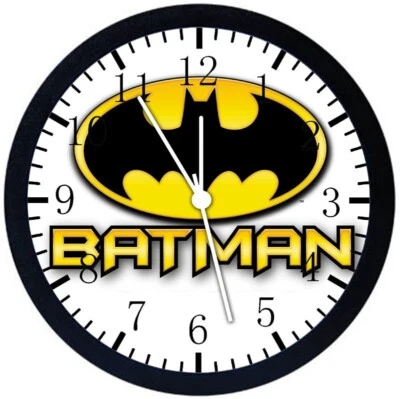 Batman Wall Clock 12" Large Personalized option with adding names E66 - Image 1 of 4
