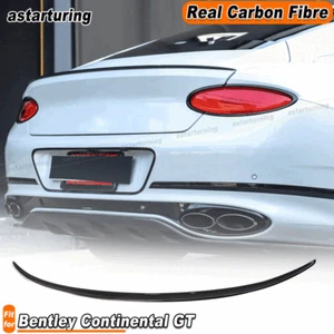 Alerón trasero de carbono real para Bentley Continental GT 2018-24 labio del ala del maletero - Imagen 1 de 8