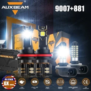 AUXBEAM Canbus LED Headlight High Low Beam+Fog Light For Dodge Durango 2001-2003 - Picture 1 of 12
