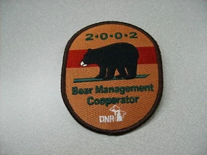 2002 MICHIGAN SUCCESSFUL DNR BEAR HUNTING PATCH - DEER - TURKEY - ELK - Picture 1 of 1