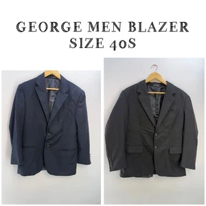 Lote 2 George Hombres Blazer Traje Chaqueta Talla 40S Negro Gris Parte Inferior Oficina Iglesia - Imagen 1 de 22