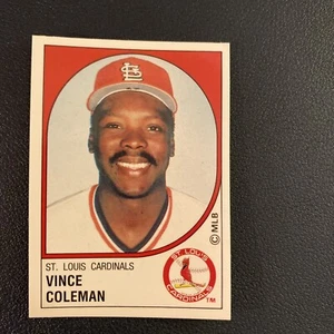 1988 pegatina de béisbol Panini MLB Vince Coleman #394 St. Louis Cardinals - Imagen 1 de 2