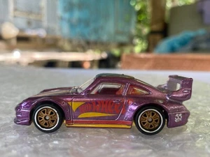 Hot Wheels 2023 Prototype Factory Test Color Pink-Porsche 993 GT 2-Rubber Tires - Picture 1 of 10
