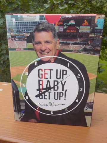 NIB St Louis Cardinals Mike Shannon Talking Alarm Clock 8-27-2017 Get Up Baby Cover
