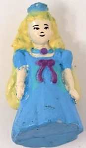 Polly Pocket Trendmasters StarCastle Princess Blue Dress w/ Purple Bow! - Picture 1 of 2