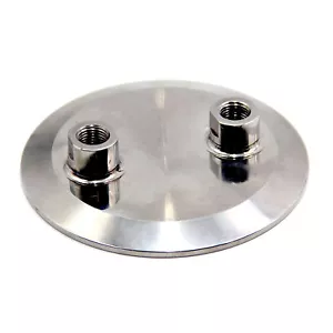 HFS(R) 6" Sanitary Tri Clamp w/ 2 x 1/4" NPT Female Lid Tri Clover Fitting SS304 - Picture 1 of 4