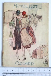 Cunard, 1920s or 30s Hotel List Booklet, Original. - Picture 1 of 6