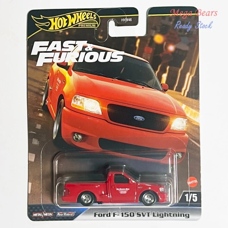 Mattel Hot Wheels Premium Fast & Furious #1 Ford F-150 SVT Lightning (Red) HNW46 - Image 1 of 1