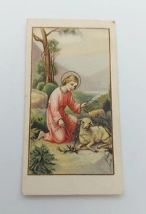 Child Jesus Holy Card NDH Ustasa stamp Catholic card 1940s ! - Picture 1 of 2