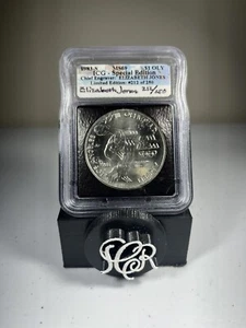 1983-S Olympic Commemorative Silver Dollar MS-69 ICG *Sign by Elizabeth Jones* - Picture 1 of 2