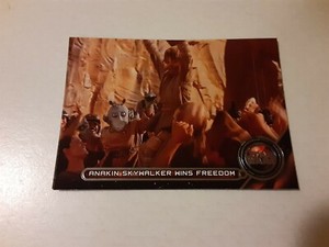 2017 Topps Star Wars Galactic Files Reborn INSERT Moments Card ANAKIN WINS