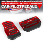 2Pcs Red Car Auto Racing Pedal Brake Gas Pad Aluminum Cover Automatic Universal