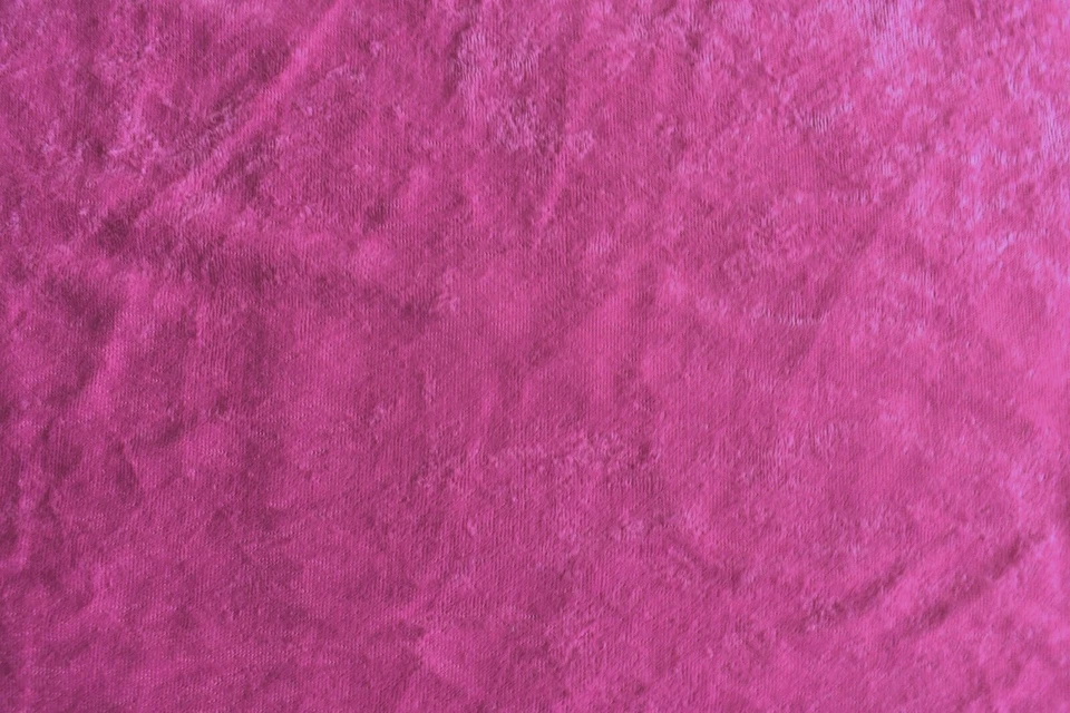 ROSE  PINK  CRUSHED  PANNE VELVET KNIT FABRIC 2 WAY STRETCH  33X59 +  INCHES - Image 1 of 2