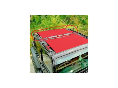 Asiento trasero protector solar Dirty Dog 4x4 - para Jeep JKU 4 puertas - rojo Foto 1 de 2